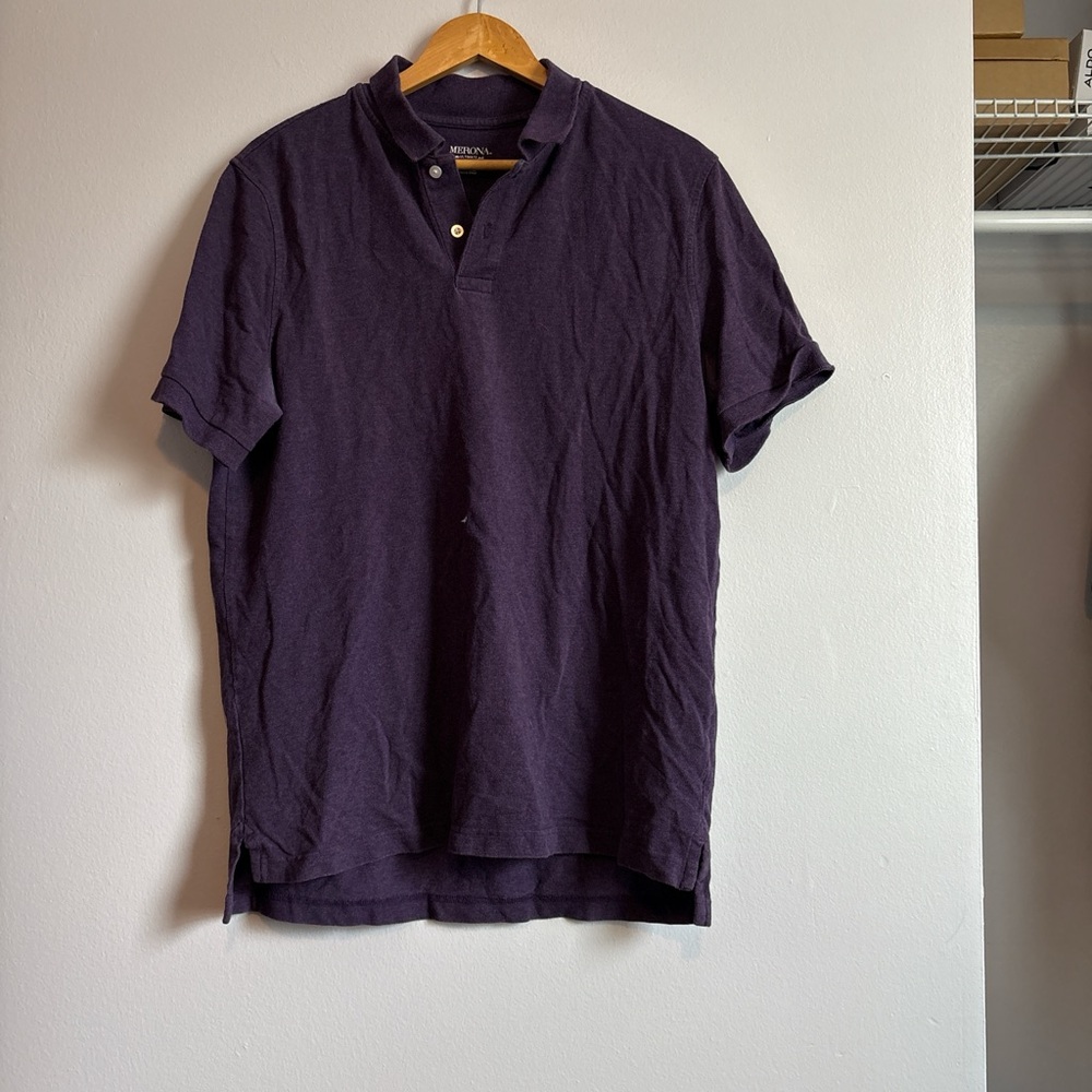 J. Crew Men's Deep Purple Polo Shirt